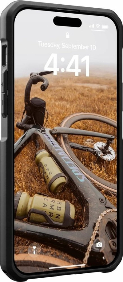 Mbrojtëse telefoni UAG Monarch Kevlar për iPhone 15 Plus, 6.7", rezistente ndaj goditjeve, e zezë