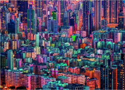 Puzzle Clementoni Hong Kong The Hive, 1500 copa, shumëngjyrësh