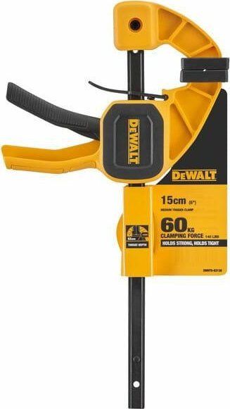 Klemë automatike DEWALT, 150mm, najlon i përforcuar, e verdhë