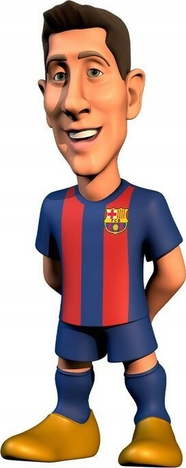 Figurinë për koleksion Minix FC Barcelona Lewandowski 9, 12 cm, PVC, shumëngjyrshe