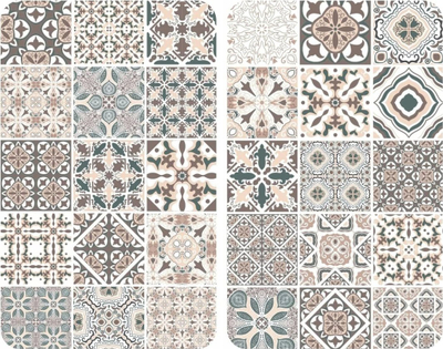 Pllaka mbrojtëse sobe WENKO Kesper Mosaic, xham i kalitur, set 2 copë, shumëngjyrëshe