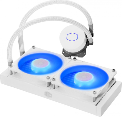 Ftohës me ujë Cooler Master MasterLiquid ML240L RGB V2 White Edition (MLW-D24M-A18PC-RW), i bardhë