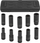 Set çelësa goditës Rockforce Long, 10 copë 1/2", 10-24mm, i zi