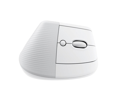 Maus Logitech Lift, vertikal pa tel, optik, e bardhë