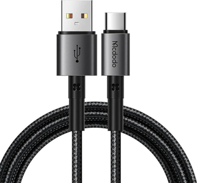 Kabllo USB në USB‑C Mcdodo Prism Strong, 100W, 1.8m, e zezë