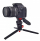 Tripod mini FireFly Video Creator Kit, kokë pan, mbajtës telefoni, ngjyrë e zezë
