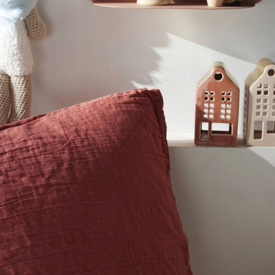 Set posteli Today Bedding 123334, 1 person, 140x200 cm, garzë pambuku, terracotta