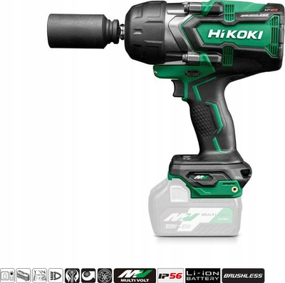 Çelës goditës pa kabllo Hikoki WR36DGW2Z, 36V, brushless, jeshil