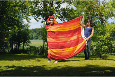 Хамак Amazonas XXXL Gigante Lava, 300x200cm, органски памук, повеќебоен