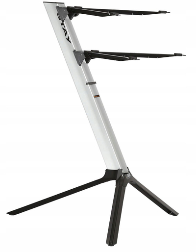 Qëndrim tastiere STAY Slim Two Tier, me dy kate, ngjyrë argjendtë