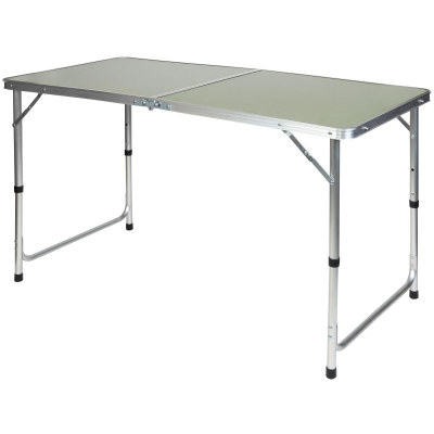 Tavolinë kampingu Enero Camp Field Table, 60x120x70 cm, palosëse, jeshile military