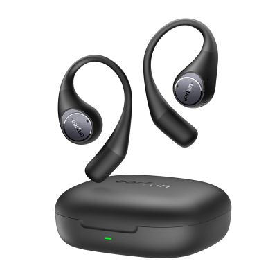 Kufje pa tela EarFun OpenJump, open ear, 42 orë bateri, IPX7, të zeza