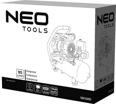 Kompresor Neo, 500 W, 8 bar