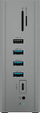Docking station USB ICY BOX IB-DK2262AC, 10 porta USB, HDMI, VGA, gri