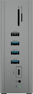 Docking station USB ICY BOX IB-DK2262AC, 10 porta USB, HDMI, VGA, gri