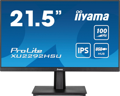 Monitor iiyama ProLite XU2292HSU-B6, 22", 100Hz, Full HD, i zi