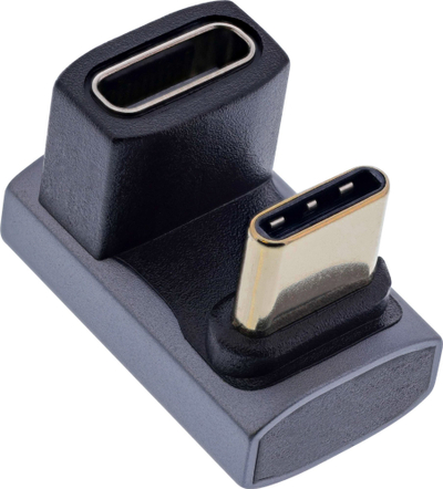 Adapter USB InLine USB4, USB C plug në soket 180, 40Gbps, 240W, gri
