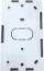 Kuti murale Lanview Back Box, 145×86×32mm, plastike, e bardhë