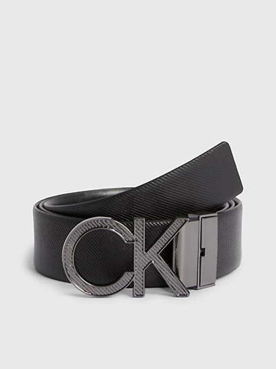 Rrip lëkure për meshkuj Calvin Klein, i zi