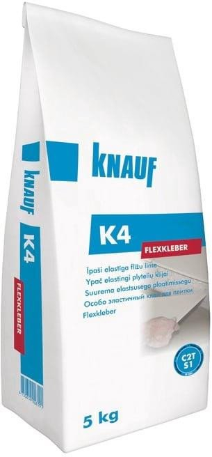 Ngjitës pllaka Knauf K4 Flexkleber, fleksibël, 5kg, gri