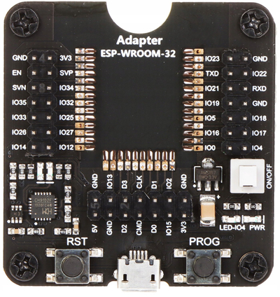 Programues ESP-P-WROOM32 Espressif, për module ESP32-WROOM-32, USB