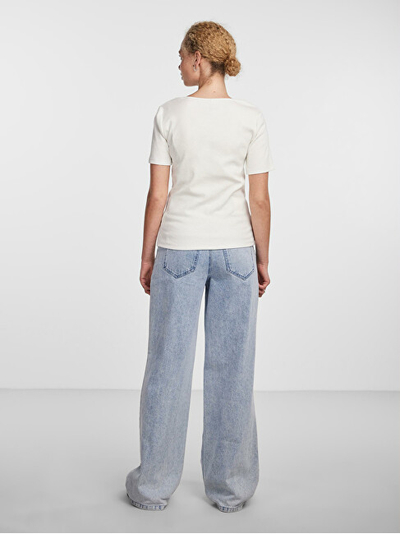 Maicë Pieces PCTANIA Slim Fit, e bardhë