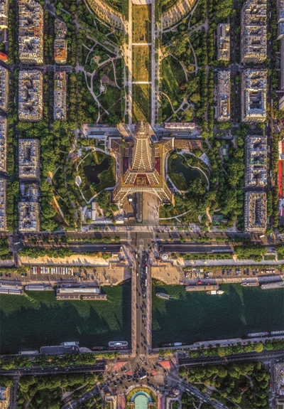 Puzzle Clementoni Flying Over Paris, 1500 pjesë, 59.5 x 84.5 cm