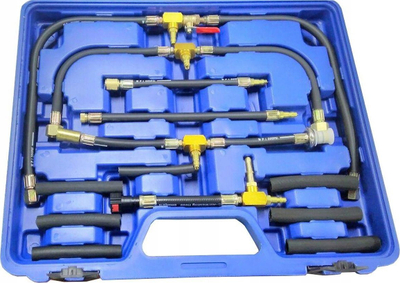 Tester presioni karburanti Rockforce RF-946G1, për injeksion benzine, deri në 10 bar, me adaptera, në valixhe transporti
