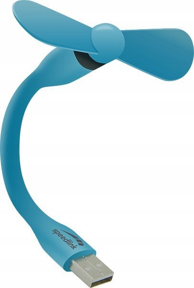 Ventilator USB Speedlink Aero Mini, port USB A, qafë e lëvizshme, blu