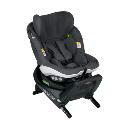 Ulëse auto BeSafe iZi Turn M i-Size, rrotulluese 360°, ISOFIX, gri e errët