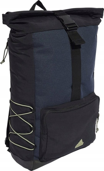 Çantë shpine Adidas City Explorer, me kapacitet të madh, mbyllje me rrotullim, blu e errët