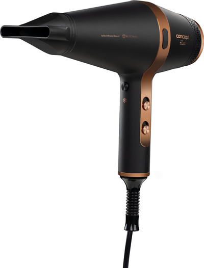 Tharëse flokësh Concept ELITE Ionic Infrared Boost VV6030, 2200W, kabllo 3m, e zezë kafe