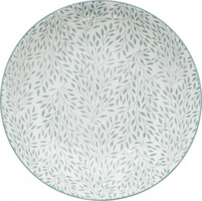 Set pjatash Secret de Gourmet JASMIN, 18 copë, porcelan, me gjethe jeshile