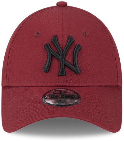 Kapelë për kalamaj New Era 9Forty NY, 100% pambuk, bordeaux