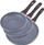 Set tiganësh Kamille, 3 copë, me shtresë graniti, 20 24 28 cm, gri