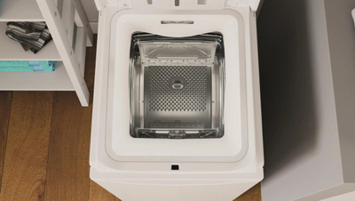 Lavatriçe Indesit BTW S60400 PL/N, 6 kg, me hapje nga lart, e bardhë