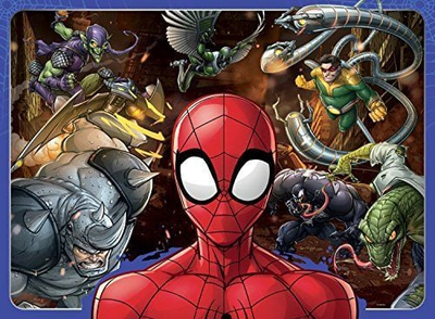 Puzzle Ravensburger Marvel Spider-Man XXL, 100 copa, 46 x 36 cm, shumëngjyrësh