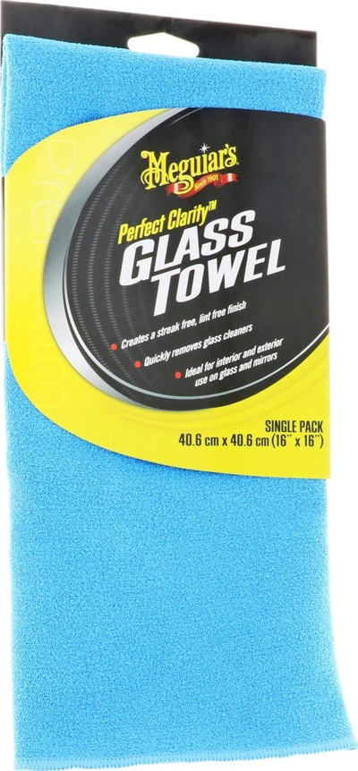 Peshqir xhami Meguiars Perfect Clarity G190301EU, mikrofibër, i madh, blu
