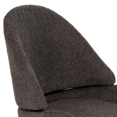 Stol mesatar 55x62x105Hcm (HM8586.01), gri/ zezë