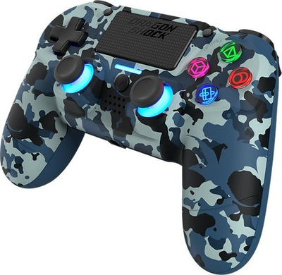 Gamepad DragonShock MIZAR BT, wireless, me Bluetooth, Blue Camouflage