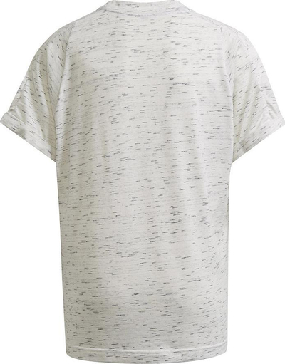 Bluzë sportive për kalamaj Adidas Future Icons, logo e madhe, material jersey, gri melange