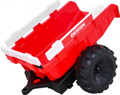 Traktor elektrik për fëmijë Buggy 720 T, 12V, me rimorkio, i kuq
