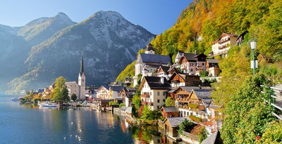 Puzzle Castorland Hallstatt Austria, 4000 pjesë, panoramik, shumengjyrësh