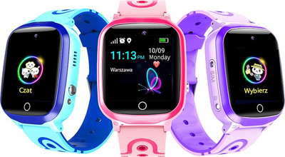 Smartwatch GoGPS K17, GPS, për kalamaj, i zi