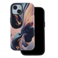 Maskë telefoni për iPhone 16 Pro Max, plastike, dizajn abstrakt shumëngjyrësh