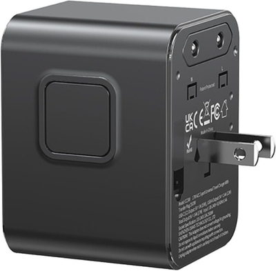 Karikues udhëtimi Usams CC308, 2x USB C, 17W 4 në 1, i zi