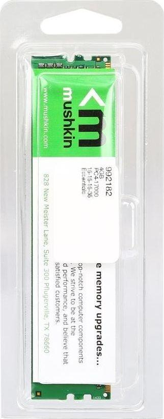 Memorie Mushkin Essentials, DDR4, 16 GB, 2933 MHz, CL21, MES4U293MF16G