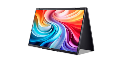 Пренослив монитор Acer PD3 PD163Q, 15.6\" FHD, два екрани, црн
