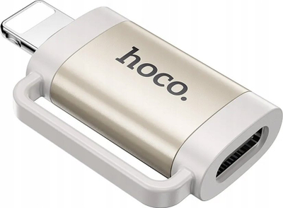 Adapter OTG Hoco UA31B Lightning në USB C, 2A, gri