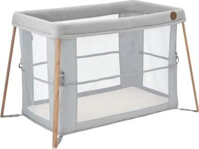 Krevat portativ për bebe Maxi Cosi Iris Essential, palosës, me rrjetë, gri